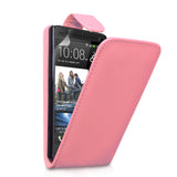 YouSave Accessories HTC One Leather Effect Flip Case - Baby Pink