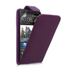 HTC One Leather-Effect Flip Case - Purple