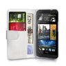 HTC One Leather-Effect Wallet Case - White