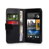 Yousave Accessories HTC One Mini Leather-Effect Wallet Case - Black