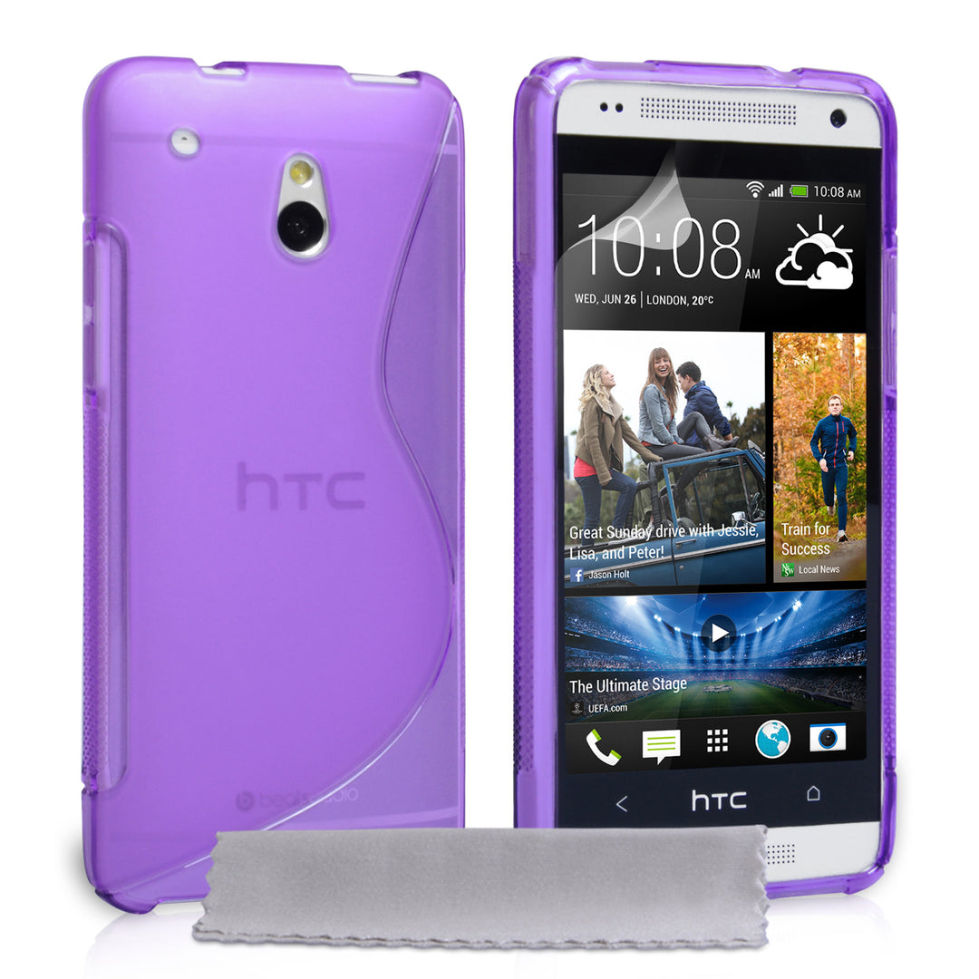 Caseflex HTC One Mini S-Line Gel Case - Purple