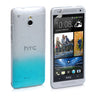 Yousave Accessories HTC One Mini Raindrop Hard Case - Blue-Clear