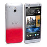 Yousave Accessories HTC One Mini Raindrop Hard Case - Red-Clear