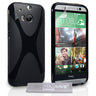 Yousave Accessories HTC One M8 Silicone Gel X-Line Case - Black