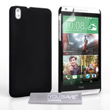 YouSave Accessories HTC Desire 816 Hard Hybrid Case - Black