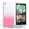 Yousave Accessories HTC Desire 816 Raindrop Hard Case - Baby Pink-Clear