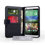YouSave Accessories HTC Desire 816 Leather-Effect Wallet Case - Black