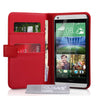 Yousave Accessories HTC Desire 816 Leather-Effect Wallet Case - Red
