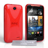 Yousave Accessories HTC Desire 310 Silicone Gel X-Line Case - Red