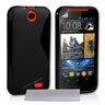 Caseflex HTC Desire 310 Silicone Gel S-Line Case - Black