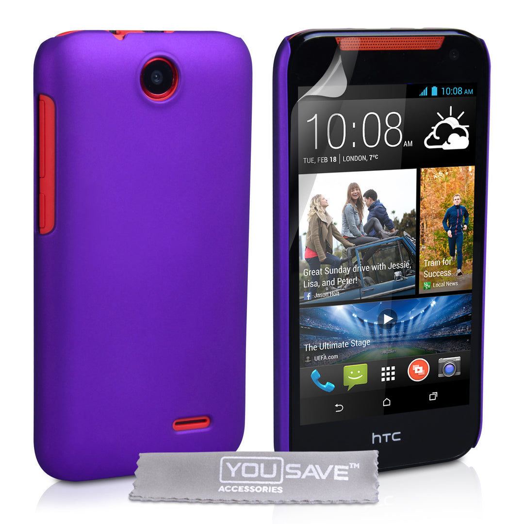 YouSave Accessories HTC Desire 310 Hard Hybrid Case - Purple