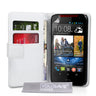 Yousave Accessories HTC Desire 310 Leather-Effect Wallet Case - White