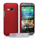 YouSave Accessories HTC One Mini 2 Hard Hybrid Case - Red