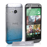 Yousave Accessories HTC One Mini 2 Raindrop Hard Case - Blue-Clear