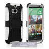 HTC One M8 Stand Combo Case - White