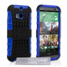 HTC One M8 Stand Combo Case - Blue-Black
