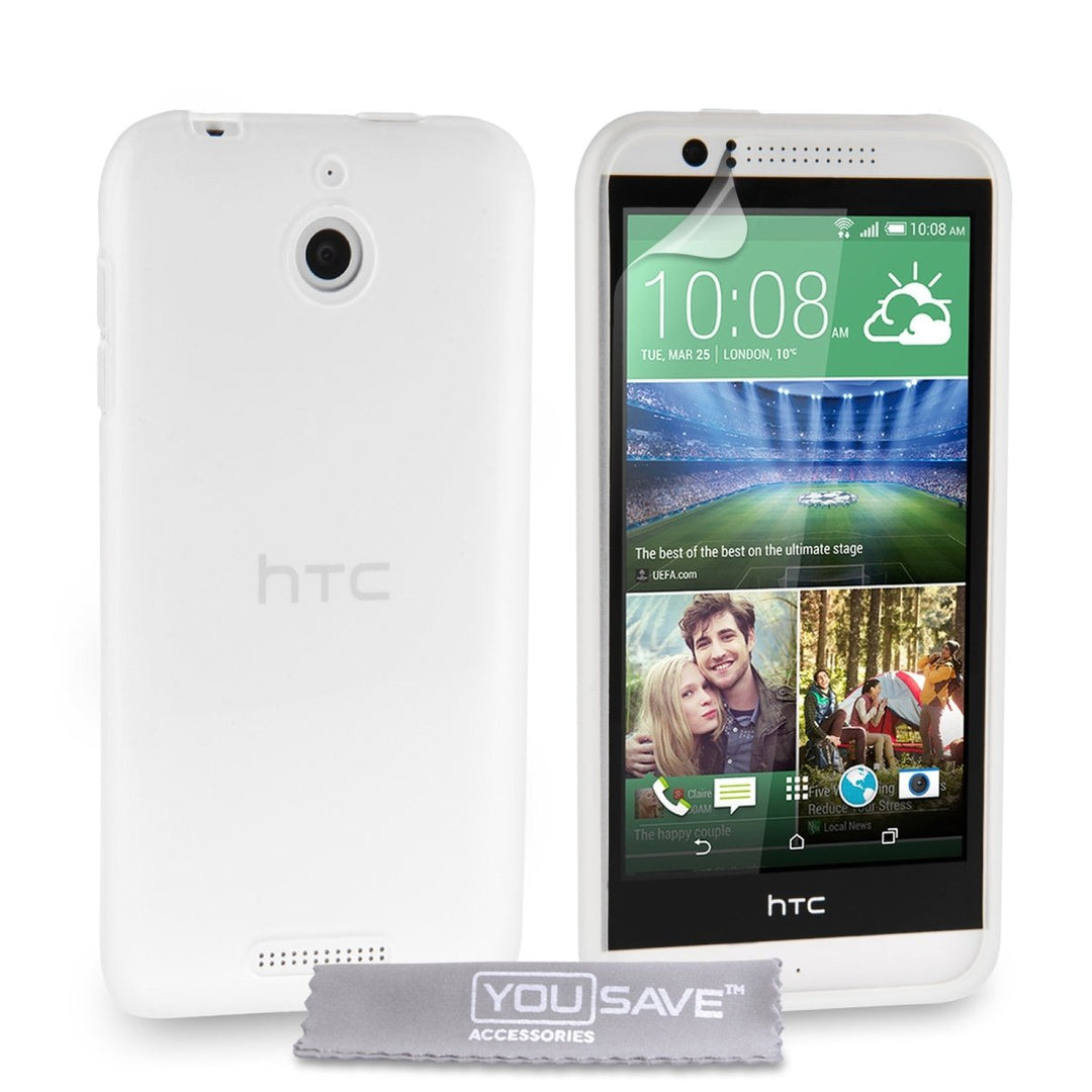 Yousave Accessories HTC Desire 510 Silicone Gel Case - Clear - Mobile Madhouse