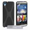 Yousave Accessories HTC Desire 820 Silicone Gel X-Line Case - Black