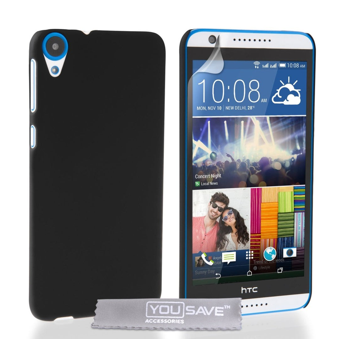 Yousave Accessories HTC Desire 820 Hard Hybrid Case - Red - Mobile Madhouse