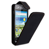 YouSave Huawei Ascend G300 Leather Effect Flip Case - Black