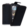 Yousave Accessories Huawei Ascend P6 Leather-Effect Flip Case - Black