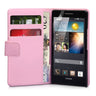 Yousave Huawei Ascend P6 Leather-Effect Flip Case - Baby Pink