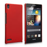 Yousave Accessories Huawei Ascend P6 Hybrid Hard Case - Red