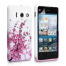 Yousave Accessories Huawei Ascend Y300 Floral Bee Silicone Gel Case