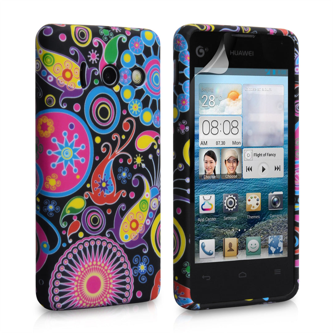 YouSave Accessories Huawei Ascend Y300 Jellyfish Silicone Gel Case