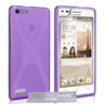Yousave Accessories Huawei Ascend G6 Silicone Gel X-Line Case - Purple