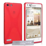 YouSave Accessories Huawei Ascend G6 Silicone Gel X-Line Case - Red