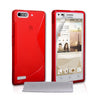 Caseflex Huawei Ascend G6 Silicone Gel S-Line Case - Red