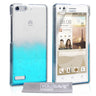 Yousave Accessories Huawei Ascend G6 Raindrop Hard Case - Blue-Clear