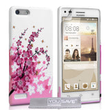 YouSave Accessories Huawei Ascend G6 Floral Bee Silicone Gel Case