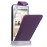 Yousave Accessories Huawei Ascend G6 Leather-Effect Flip Case - Purple