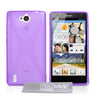 Yousave Accessories Huawei Ascend G740 Silicone Gel X-Line Case - Purple