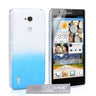 Yousave Accessories Huawei Ascend G740 Raindrop Hard Case - Blue-Clear