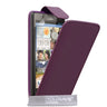 Huawei Ascend G740 Leather-Effect Flip Case - Purple
