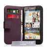 Huawei Ascend G740 Leather-Effect Wallet Case - Purple