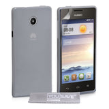 YouSave Accessories Huawei Ascend Y330 Silicone Gel Case - Clear
