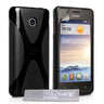 Yousave Accessories Huawei Ascend Y330 Silicone Gel X-Line Case - Black