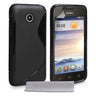 Caseflex Huawei Ascend Y330 Silicone Gel S-Line Case - Black