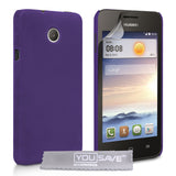 YouSave Accessories Huawei Ascend Y330 Hard Hybrid Case - Purple