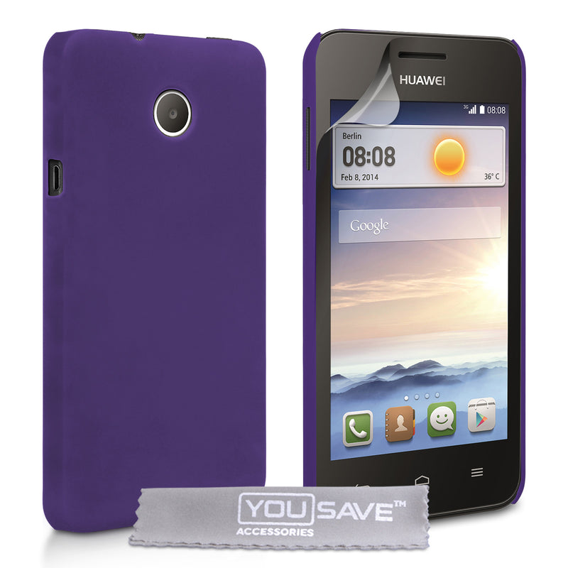 YouSave Accessories Huawei Ascend Y330 Hard Hybrid Case - Purple
