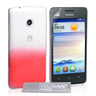 Yousave Accessories Huawei Ascend Y330 Raindrop Hard Case - Red-Clear