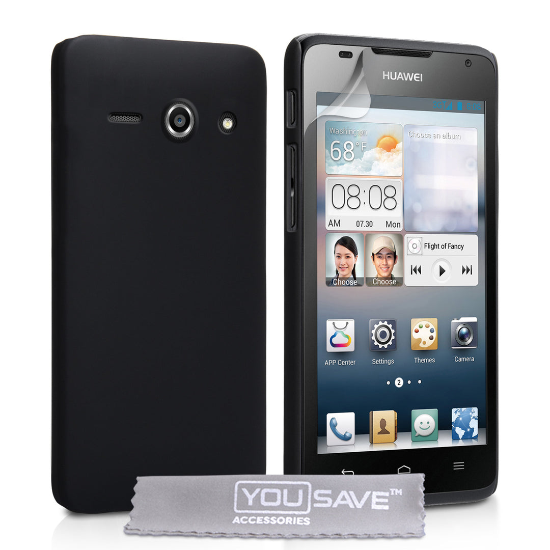 YouSave Accessories Huawei Ascend Y530 Hard Hybrid Case - Black