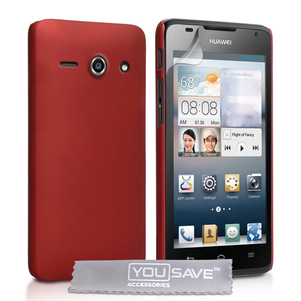 YouSave Accessories Huawei Ascend Y530 Hard Hybrid Case - Red