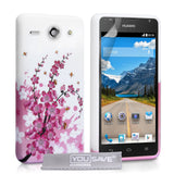 YouSave Accessories Huawei Ascend Y530 Floral Bee Silicone Gel Case