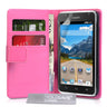 Huawei Ascend Y530 Leather-Effect Wallet Case - Hot Pink