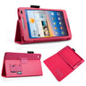 Huawei Mediapad M1 Textured Leather-Effect Stand Case Hot Pink